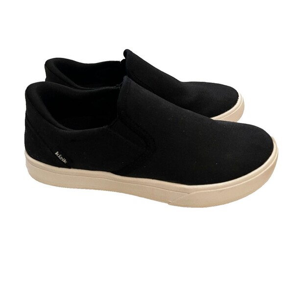 KIZIK VENICE Size 7 Sneakers SHOES BLACK Sneaker Canvas Loafer Slip in Womens - Picture 5 of 11